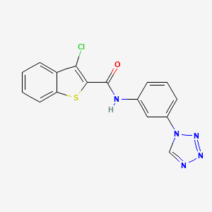 3-chloro-N-[3-(1H-tetrazol-1-yl)phenyl]-1-benzothiophene-2-carboxamide