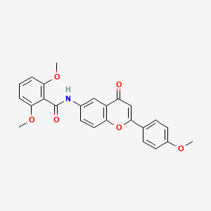 2,6-dimethoxy-N-(2-(4-methoxyphenyl)-4-oxo-4H-chromen-6-yl)benzamide