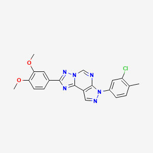 7-(3-chloro-4-methylphenyl)-2-(3,4-dimethoxyphenyl)-7H-pyrazolo[4,3-e][1,2,4]triazolo[1,5-c]pyrimidine