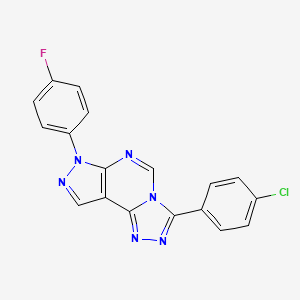 3-(4-chlorophenyl)-7-(4-fluorophenyl)-7H-pyrazolo[4,3-e][1,2,4]triazolo[4,3-c]pyrimidine