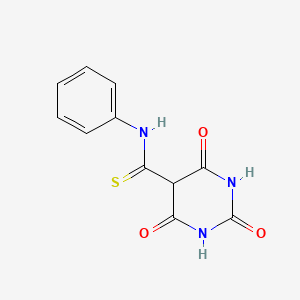 molecular formula C11H9N3O3S B12211463 5-Phenylthiocarbamoylbarbituric acid CAS No. 7679-48-3