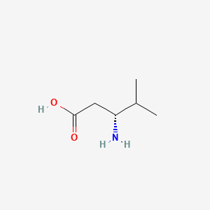 molecular formula C6H13NO2 B1221149 (r)-3-氨基-4-甲基戊酸 CAS No. 75992-50-6