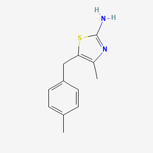 4-Methyl-5-[(4-methylphenyl)methyl]-1,3-thiazol-2-amine