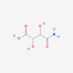 molecular formula C4H7NO5 B12211521 4-Amino-2,3-dihydroxy-4-oxobutanoic acid CAS No. 634-64-0