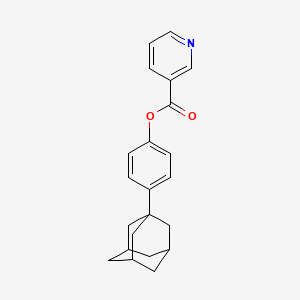 p-(1-Adamantyl)phenyl nicotinate