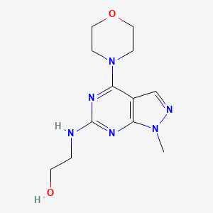 2-[(1-Methyl-4-morpholin-4-ylpyrazolo[5,4-d]pyrimidin-6-yl)amino]ethan-1-ol