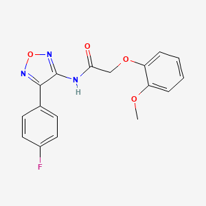 N-[4-(4-fluorophenyl)-1,2,5-oxadiazol-3-yl]-2-(2-methoxyphenoxy)acetamide