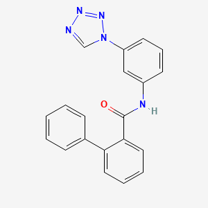 N-[3-(1H-tetrazol-1-yl)phenyl]biphenyl-2-carboxamide