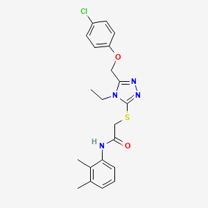 2-({5-[(4-chlorophenoxy)methyl]-4-ethyl-4H-1,2,4-triazol-3-yl}sulfanyl)-N-(2,3-dimethylphenyl)acetamide