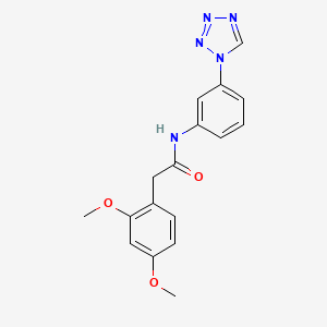 molecular formula C17H17N5O3 B12211640 2-(2,4-dimethoxyphenyl)-N-[3-(1H-tetrazol-1-yl)phenyl]acetamide 