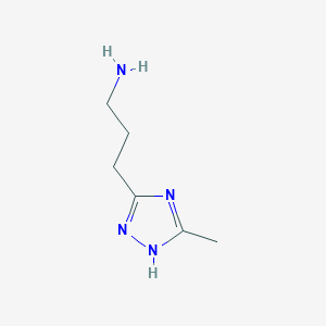 3-(5-methyl-1H-1,2,4-triazol-3-yl)propan-1-amine