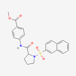 Methyl 4-{[1-(naphthalen-2-ylsulfonyl)prolyl]amino}benzoate