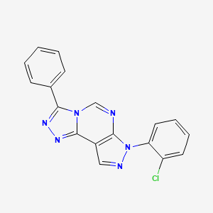 7-(2-chlorophenyl)-3-phenyl-7H-pyrazolo[4,3-e][1,2,4]triazolo[4,3-c]pyrimidine