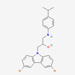 1-(3,6-dibromo-9H-carbazol-9-yl)-3-{[4-(propan-2-yl)phenyl]amino}propan-2-ol