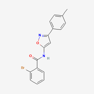 2-bromo-N-[3-(4-methylphenyl)-1,2-oxazol-5-yl]benzamide