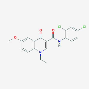 N-(2,4-dichlorophenyl)-1-ethyl-6-methoxy-4-oxo-1,4-dihydroquinoline-3-carboxamide