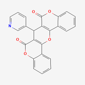 13-(Pyridin-3-yl)-2,10,16-trioxapentacyclo[12.8.0.0^{3,12}.0^{4,9}.0^{17,22}]docosa-1(14),3(12),4(9),5,7,17(22),18,20-octaene-11,15-dione