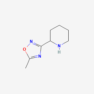 2-(5-Methyl-1,2,4-oxadiazol-3-yl)piperidine