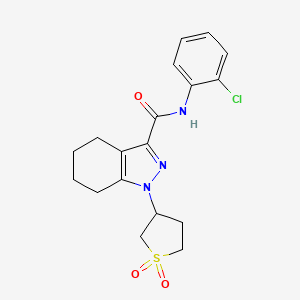 N-(2-chlorophenyl)-1-(1,1-dioxidotetrahydrothiophen-3-yl)-4,5,6,7-tetrahydro-1H-indazole-3-carboxamide