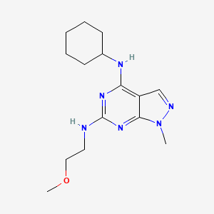 N~4~-cyclohexyl-N~6~-(2-methoxyethyl)-1-methyl-1H-pyrazolo[3,4-d]pyrimidine-4,6-diamine