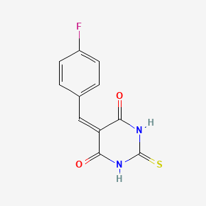 5-[(4-Fluorophenyl)methylidene]-2-sulfanylidene-1,3-diazinane-4,6-dione