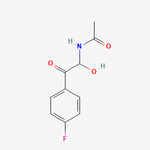 N-[2-(4-fluorophenyl)-1-hydroxy-2-oxoethyl]acetamide