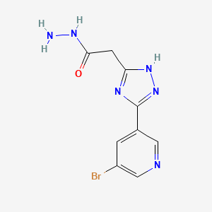 2-[5-(5-bromo-3-pyridyl)-1H-1,2,4-triazol-3-yl]acetohydrazide