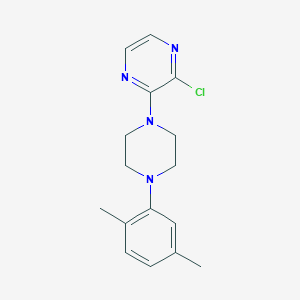 molecular formula C16H19ClN4 B12212320 2-Chloro-3-[4-(2,5-dimethylphenyl)piperazin-1-yl]pyrazine 