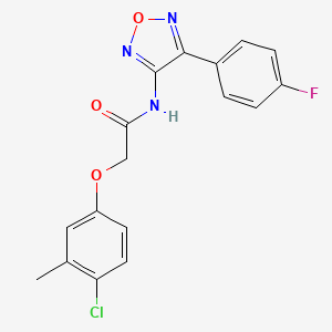 2-(4-chloro-3-methylphenoxy)-N-[4-(4-fluorophenyl)-1,2,5-oxadiazol-3-yl]acetamide