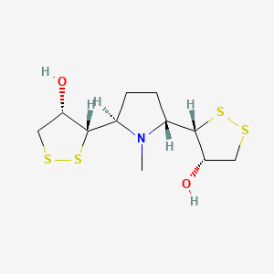 molecular formula C11H19NO2S4 B1221242 Gerrardine 