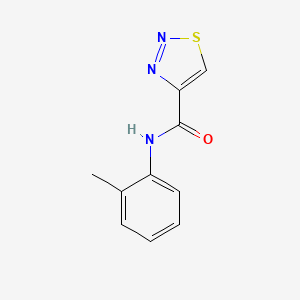 molecular formula C10H9N3OS B12212427 N-(o-Tolyl)-1,2,3-thiadiazole-4-carboxamide 