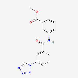 methyl 3-({[3-(1H-tetrazol-1-yl)phenyl]carbonyl}amino)benzoate