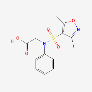 2-{[(3,5-Dimethylisoxazol-4-yl)sulfonyl]phenylamino}acetic acid