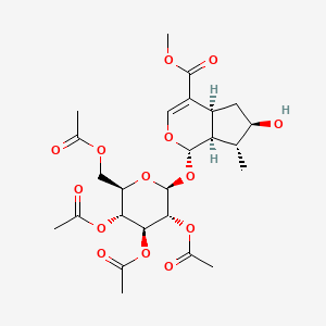 molecular formula C25H34O14 B1221249 7-Epiloganin tetraacetate 
