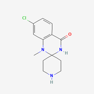 molecular formula C13H16ClN3O B12212510 7'-chloro-1'-methyl-1'H-spiro[piperidine-4,2'-quinazolin]-4'(3'H)-one 