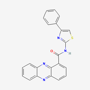 N-(4-phenyl-1,3-thiazol-2-yl)phenazine-1-carboxamide