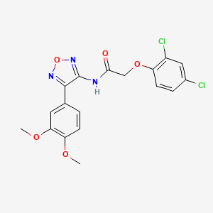 2-(2,4-dichlorophenoxy)-N-[4-(3,4-dimethoxyphenyl)-1,2,5-oxadiazol-3-yl]acetamide