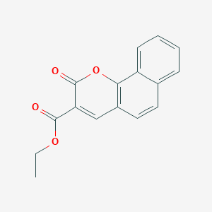 molecular formula C16H12O4 B1221256 2-Oxo-3-benzo[h][1]benzopyrancarboxylic acid ethyl ester 