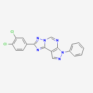 2-(3,4-dichlorophenyl)-7-phenyl-7H-pyrazolo[4,3-e][1,2,4]triazolo[1,5-c]pyrimidine