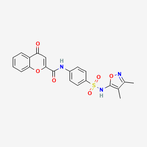 N-{4-[(3,4-dimethyl-1,2-oxazol-5-yl)sulfamoyl]phenyl}-4-oxo-4H-chromene-2-carboxamide