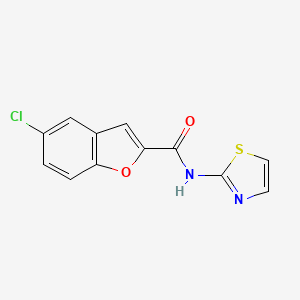 5-chloro-N-(1,3-thiazol-2-yl)-1-benzofuran-2-carboxamide