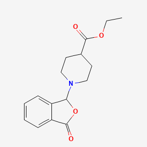 Ethyl 1-(3-oxo-1,3-dihydro-2-benzofuran-1-yl)piperidine-4-carboxylate