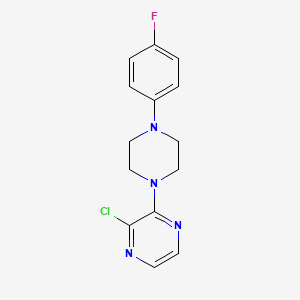 2-Chloro-3-[4-(4-fluorophenyl)piperazin-1-yl]pyrazine