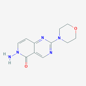 molecular formula C11H13N5O2 B12212747 6-amino-2-(morpholin-4-yl)pyrido[4,3-d]pyrimidin-5(6H)-one 