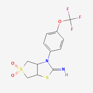 3-[4-(trifluoromethoxy)phenyl]tetrahydrothieno[3,4-d][1,3]thiazol-2(3H)-imine 5,5-dioxide