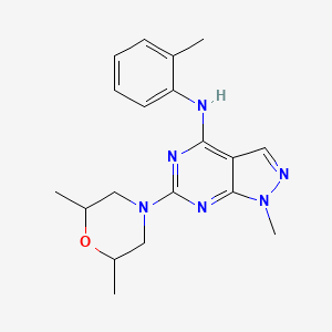 6-(2,6-dimethylmorpholino)-1-methyl-N-(o-tolyl)-1H-pyrazolo[3,4-d]pyrimidin-4-amine