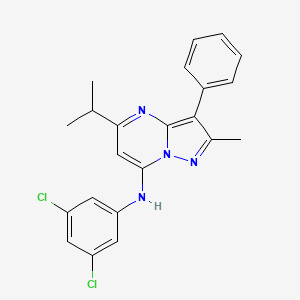 N-(3,5-dichlorophenyl)-2-methyl-3-phenyl-5-(propan-2-yl)pyrazolo[1,5-a]pyrimidin-7-amine