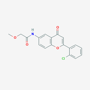 N-(2-(2-chlorophenyl)-4-oxo-4H-chromen-6-yl)-2-methoxyacetamide