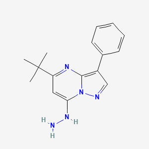 5-Tert-butyl-7-hydrazinyl-3-phenylpyrazolo[1,5-a]pyrimidine