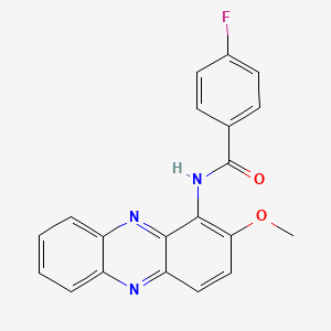 4-fluoro-N-(2-methoxyphenazin-1-yl)benzamide